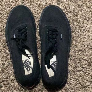 Black low vans
